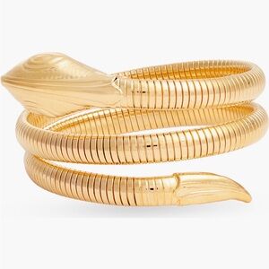 Gas Bijoux Gold-Tone Snake Coil Bracelet
